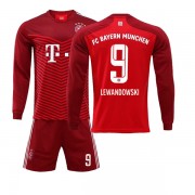 Fodboldtrøjer Bundesliga Bayern Munich 2021-22 Robert Lewandowski 9 Hjemmetrøje Langærmede..